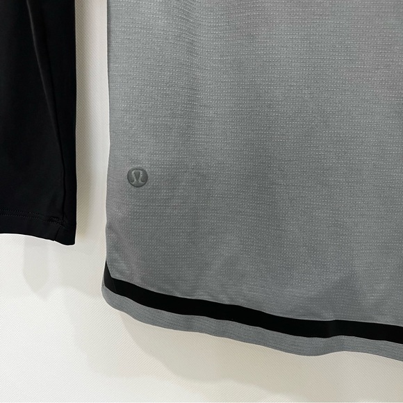 Lululemon Fast and Free Long Sleeve Size Small Gray/Black Long Sleeve - Picture 6 of 7
